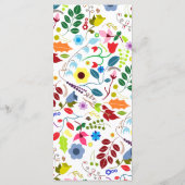 ボホモダンシックフローラのメ結婚ニュー メニュー (裏面)