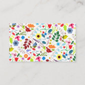 ボホモダンシックフローラズ結婚ウェブサイト エンクロージャーカード (裏面)