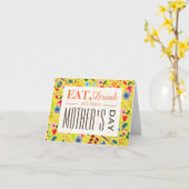 ボホモダンシックフローラマザーズデイ カード (黄色い花)