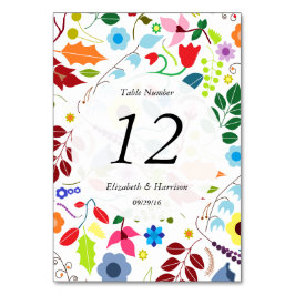 ボホモダンシックフローラ結婚のテーブル番号。 テーブルナンバー