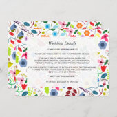 ボホモダンシックフローラ結婚ズ詳細 エンクロージャーカード (正面/裏面)