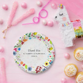 ボホモダンシックフローラ結婚ズ ペーパープレート (パーティー)