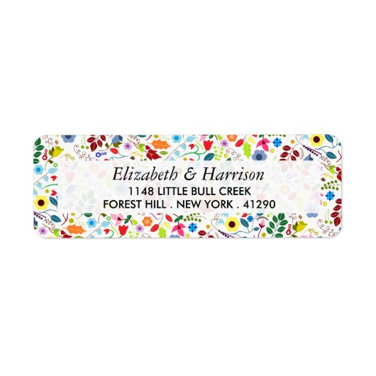 ボホモダンシックフローラ結婚ズ ラベル (正面)