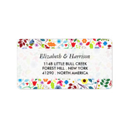 ボホモダンシックフローラ結婚ズ ラベル