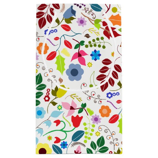 ボホモダンシックフローラ結婚式の引き出物 スモールペーパーバッグ (裏面)