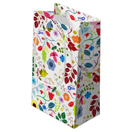 ボホモダンシックフローラ結婚式の引き出物 スモールペーパーバッグ (裏面アングル)