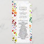 ボホモダンシックフローラ結婚式 プログラム (正面/裏面)