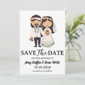 ボホモダンシック秋日付カードを保存 招待状 (スタンド正面)