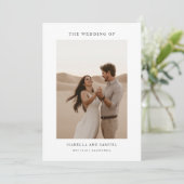 ボホモダンシンプル2写真結婚ズ 招待状 (スタンド正面)