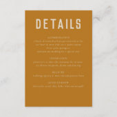 ボホモダンジオメトリックアーチゴールデンベージュ結婚ズ エンクロージャーカード (正面)