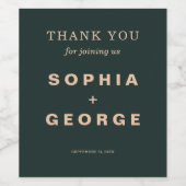 ボホモダンジュエル・アース結婚・トーンのワイン好み ワインラベル (シングルラベル)