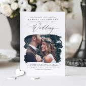 ボホモダンスタイリッシュの写結婚真招待状 招待状