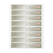 ボホモダンセージオリーブフローラトロピカルパンパスグラス ラップアラウンド宛名ラベル (シート)