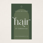 ボホモダンセージグリーンヘアエクステンションつるラベル (正面)