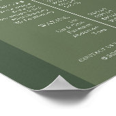 ボホモダンセージ緑の髪の爪、 ネイルサロン価格表 ポスター (角)