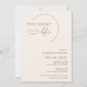 ボホモダンテラコッタスクリプトリハーサルディナー 招待状 (正面)