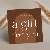 ボホモダンテラコッタ商品券 スクエア名刺