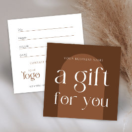 ボホモダンテラコッタ商品券 スクエア名刺