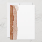 ボホモダンテラコッタ抽象芸術ボーイベビーシャワー 招待状 (裏面)