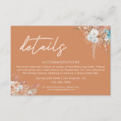 ボホモダンテラコッタ結婚の詳細 エンクロージャーカード (正面)