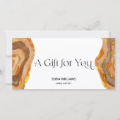 ボホモダンテラコッタ証明書ギフトカード (正面)