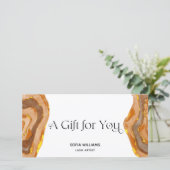 ボホモダンテラコッタ証明書ギフトカード (スタンド正面)