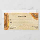 ボホモダンテラコッタ証明書ギフトカード (裏面)