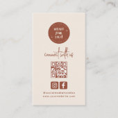 ボホモダンテラコッタConnect With Us QR Code 名刺 (正面)