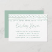 ボホモダンディスプレイシャワーなしギフトラップ要求 エンクロージャーカード (正面/裏面)