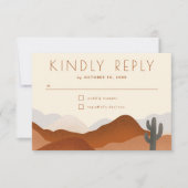 ボホモダンデザートマウンテンサボツ結婚ス 出欠カード (正面)