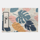 ボホモダントロピカル離れ抽象芸術 キッチンタオル (横)