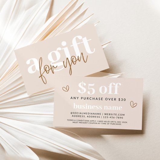 ボホモダンニュートラルクーポン割引カード 割引カード