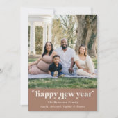 ボホモダンニュートラルモカ写真新年 シーズンカード (正面)