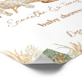 ボホモダンハートフォントベビーシャワーウェルカム ポスター (角)