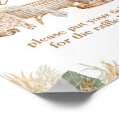 ボホモダンハートフォントベビーシャワーオムツ ポスター (角)