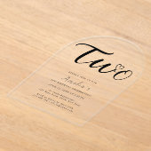 ボホモダンハート黒台本2回目 アクリル招待状 (レイダウン)