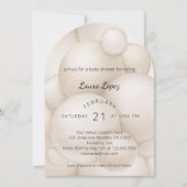 ボホモダンバルーン赤ちゃんシャワー 招待状 (正面)