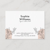 ボホモダンパステル水玉模様 名刺 (裏面)