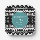 ボホモダンパタ結婚ーン ペーパープレート (正面)