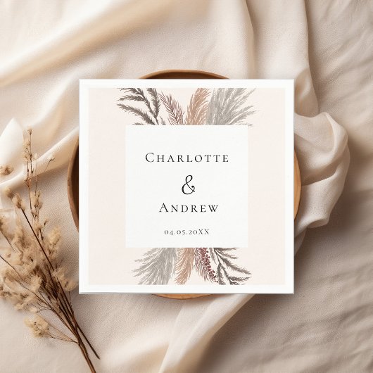 ボホモダンパパスグ結婚ラスのナプキン スタンダードカクテルナプキン