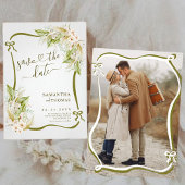 ボホモダンパンパスグラスウェディング日付を保存 セーブザデート