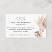 ボホモダンパンパスグラスビーチフローラ詳細SM エンクロージャーカード (正面)