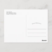 ボホモダンパンパスグラスフローラアーチありがとう ポストカード (裏面)