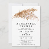 ボホモダンパンパ素朴スグラスリハーサルディナー 招待状 (正面)