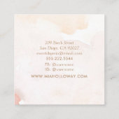 ボホモダンパームミニマルツリー スクエア名刺 (裏面)