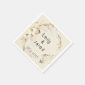 ボホモダンパームラン結婚ズ スタンダードカクテルナプキン (角)