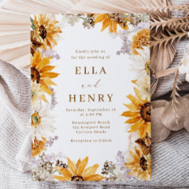 ボホモダンヒマワリ結婚ーズ 招待状