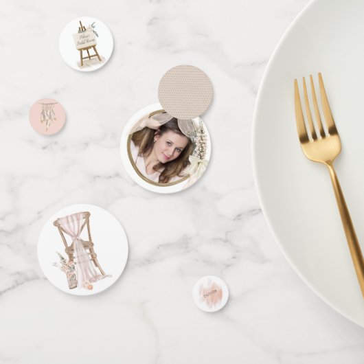 ボホモダンピエレガントンクフローラ結婚紙吹雪 コンフェッティ (グループ)