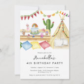 ボホモダンピクニックバースデーパーティー 招待状 (正面)