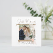 ボホモダンピンクエレガントフローラたった今結婚しました シーズンカード (スタンド正面)